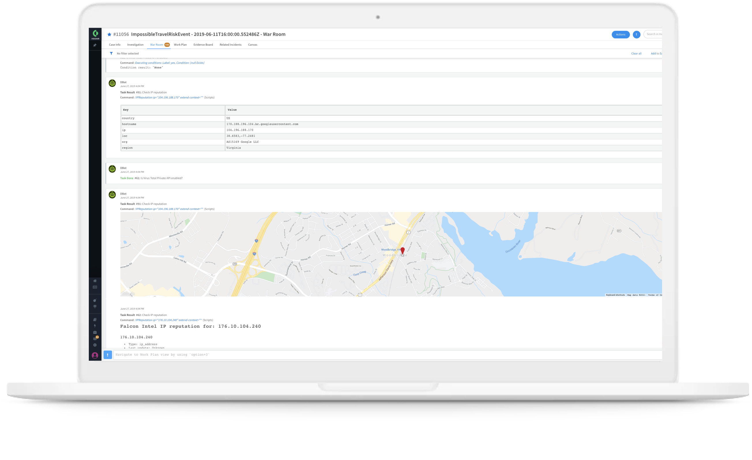 Uma sala de gerenciamento de crises para cada incidente