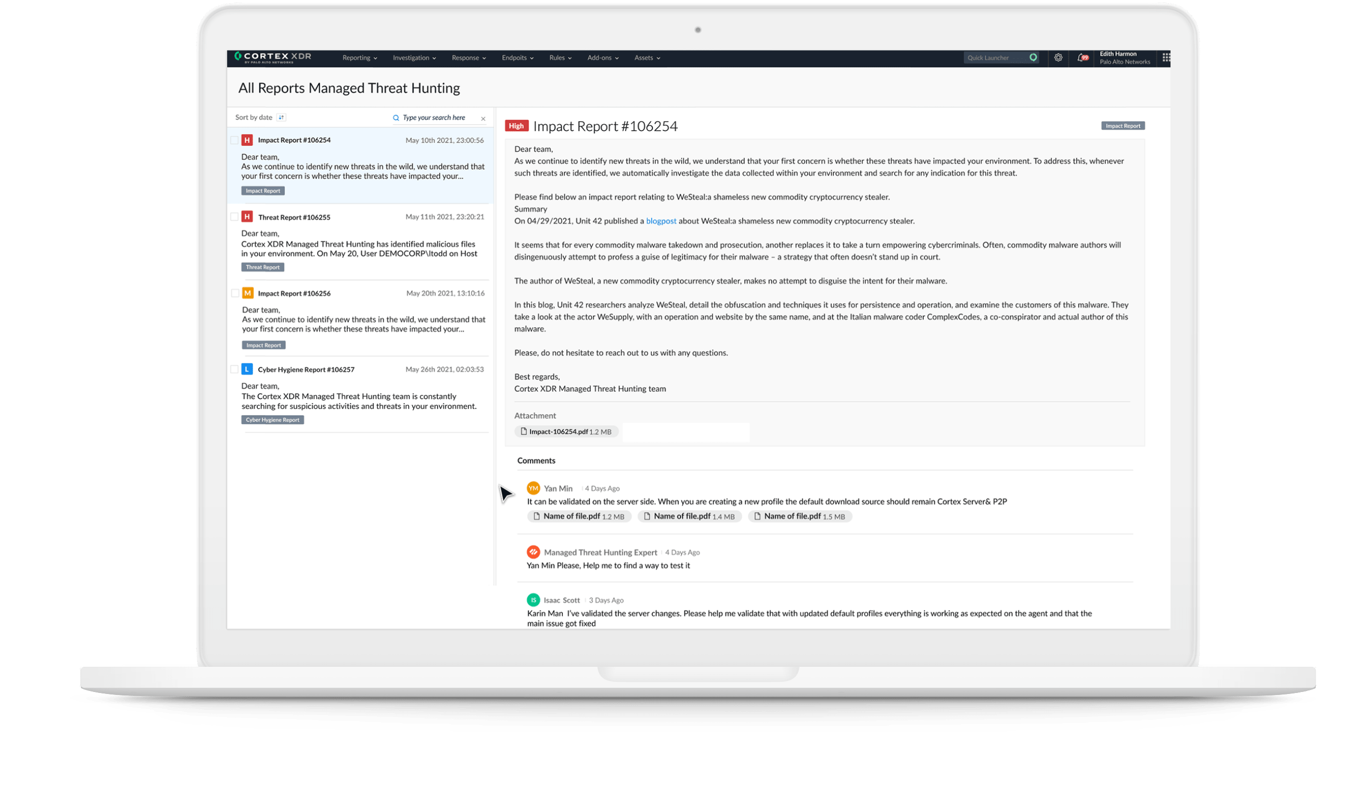 Deixe os nossos caçadores da Unit 42 trabalharem para você