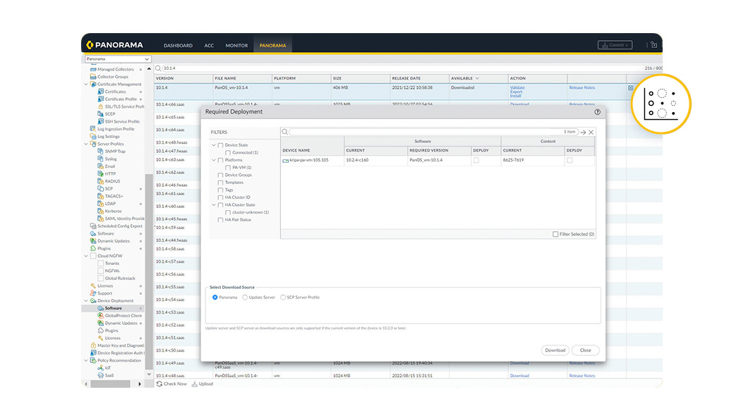 Beneficie-se sem esforço das mais recentes inovações de segurança do PAN-OS