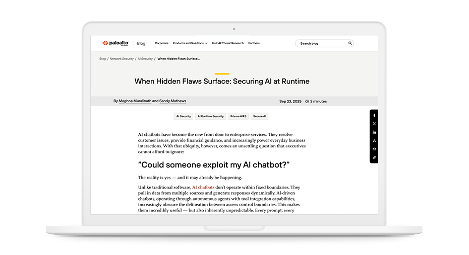 Quando surgem falhas ocultas: Protegendo a IA em tempo de execução