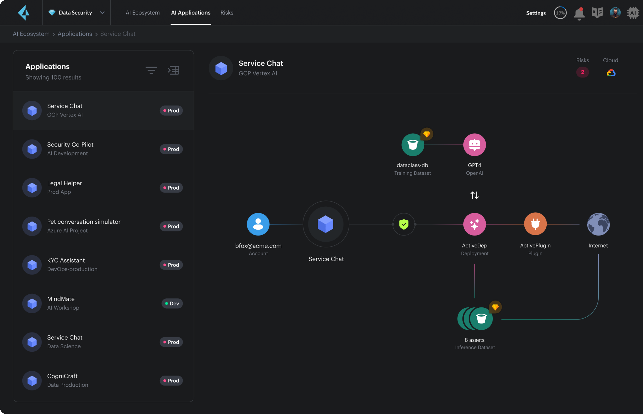 Descubra, proteja e controle a IA e os dados