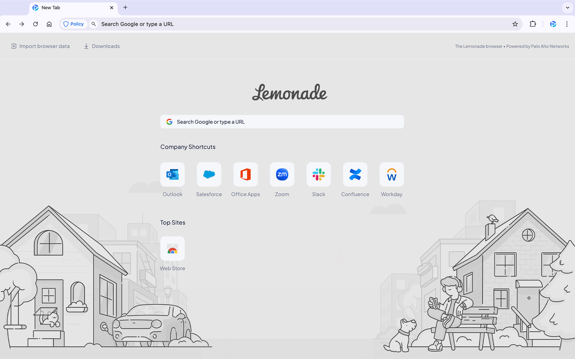 nueva pestaña de pab lemonade