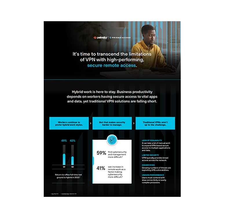 Transcenda as limitações da VPN com o Prisma Access