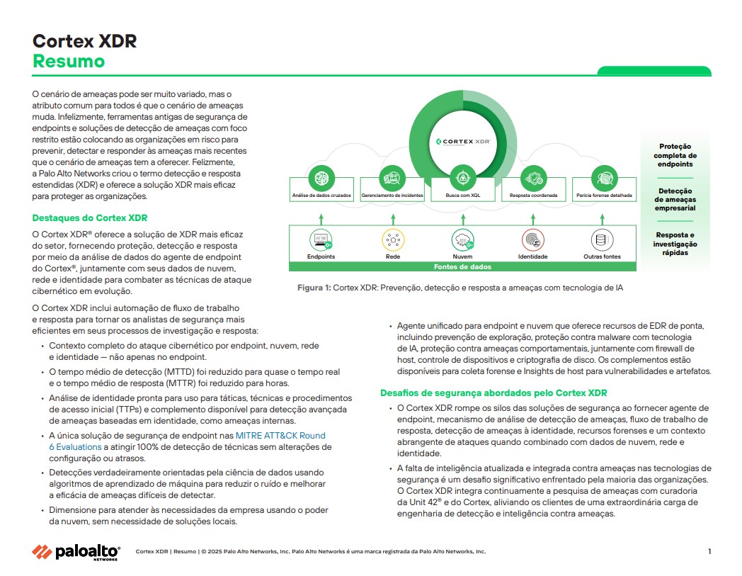 Resumo do Cortex XDR